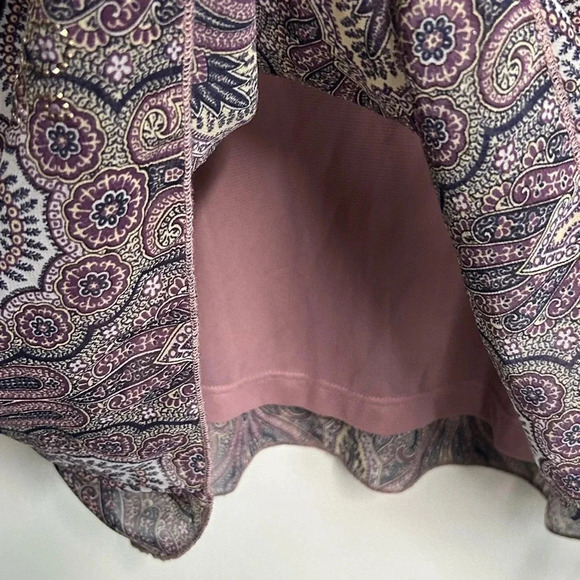 One World Women’s 2X Sparkle Dual Blouse Bohemian Fairycore Colorful Grunge - Picture 2 of 13